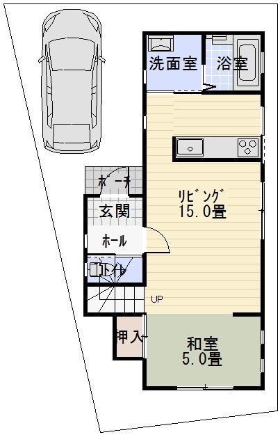 Floor plan. 33,900,000 yen, 4LDK, Land area 119.94 sq m , Building area 85.04 sq m reference example plan First floor 46.57 sq m
