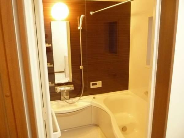 Bathroom. The system bus is equipped with a heating ventilation dryer.