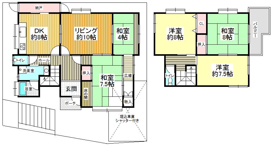 Floor plan. 29,800,000 yen, 6DK, Land area 149 sq m , Building area 120.29 sq m