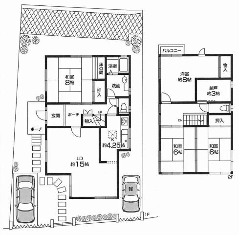 Floor plan. 22,800,000 yen, 4LDK+S, Land area 156.33 sq m , Building area 112.61 sq m