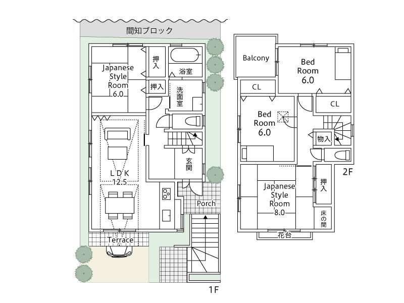 Floor plan. 25,800,000 yen, 4LDK, Land area 101.45 sq m , Building area 129.91 sq m total floor area / 129.91 square meters. 4LDK