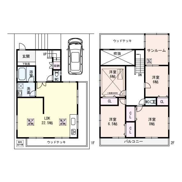 Floor plan. 32,800,000 yen, 4LDK, Land area 109.01 sq m , Building area 119.92 sq m