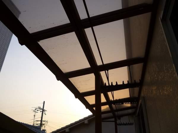 Balcony. There is a roof on the balcony