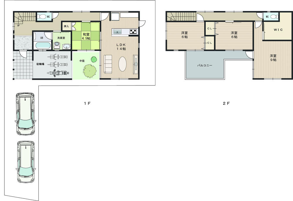Other building plan example. Building reference plan view (building price 21.6 million yen, Building area 112.20 sq m)