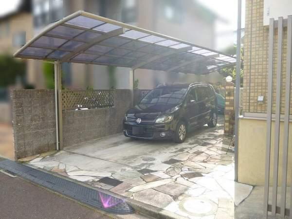 Parking lot. Two with carport garage