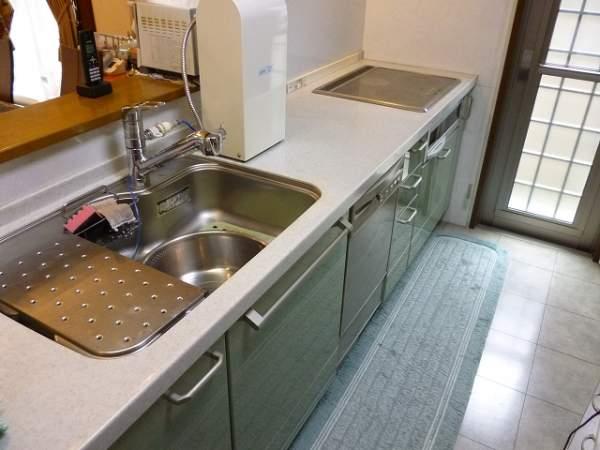 Kitchen. IH stove, A kitchen with a dishwasher