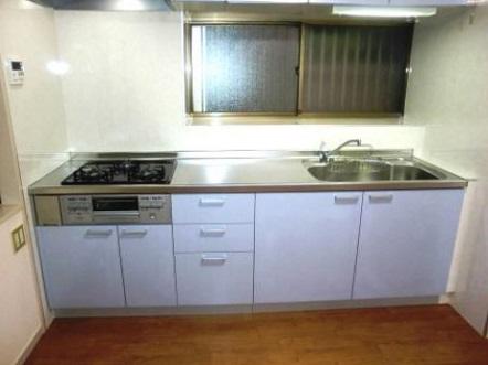 Kitchen. Was replaced good system kitchen user-friendly! There is equipped with storage shelves in the kitchen next to!