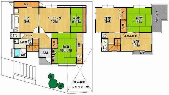 Floor plan. 29,800,000 yen, 6DK, Land area 149 sq m , Building area 120.29 sq m