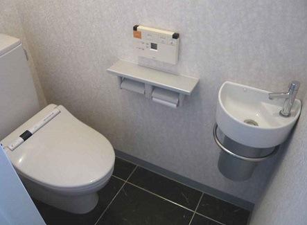 Toilet. Washlet is with function