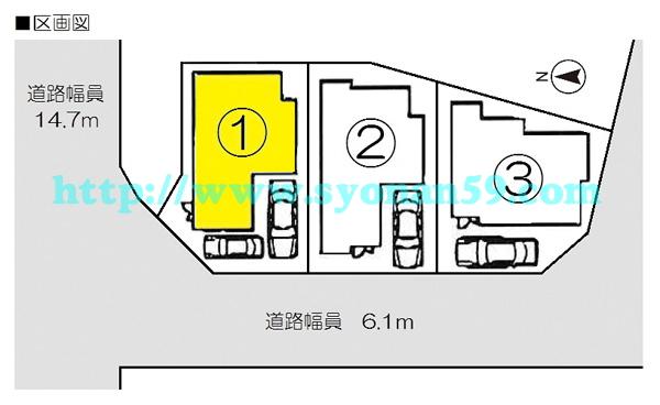 Compartment figure. 35,800,000 yen, 4LDK, Land area 96.01 sq m , Building area 95.58 sq m compartment view
