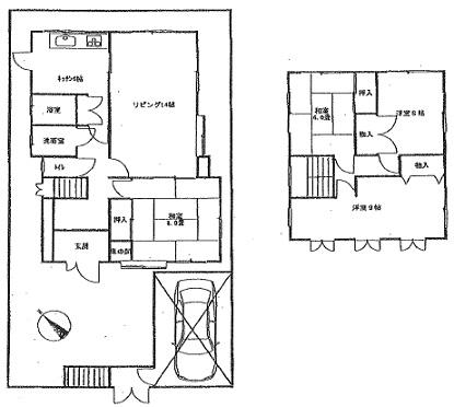 Floor plan. 29,800,000 yen, 4LDK, Land area 139 sq m , Building area 111.37 sq m   [Renovated content] System kitchen ・ Bathroom vanity ・ Water heater ・ Washing pan ・ Each Curran ・ Interior over the entire surface