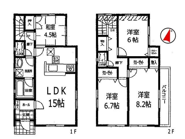 Floor plan. 27,900,000 yen, 4LDK, Land area 120 sq m , Building area 95.98 sq m Takatsuki Yayoigaoka-cho, 10 Building Floor plan
