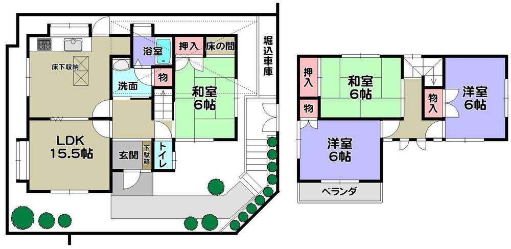 Floor plan. 19.9 million yen, 4LDK, Land area 115.87 sq m , Building area 110.64 sq m