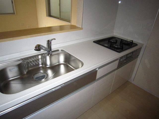 Kitchen. Widely and easy to use counter kitchen