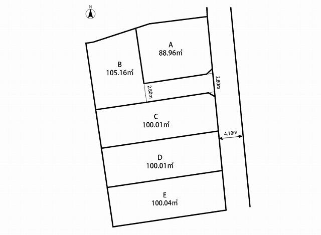 The entire compartment Figure. All five sections of the subdivision