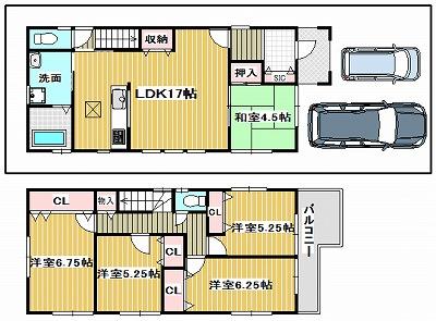 Other. D No. land Floor Plan Floor plan of 5LDK for large family