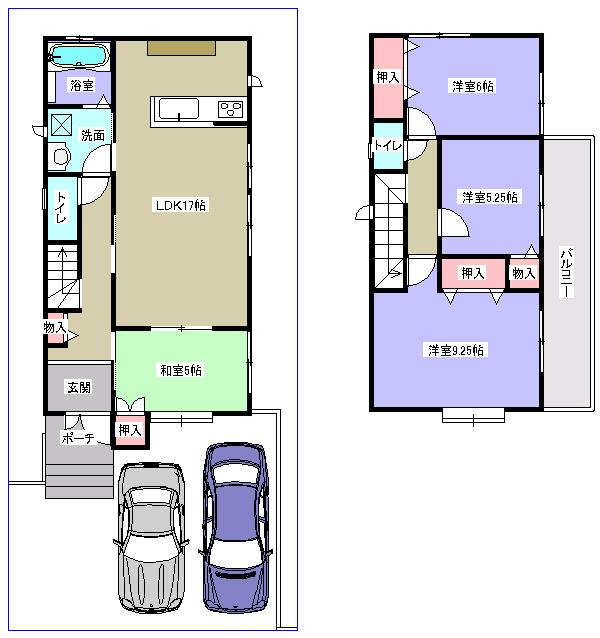 Other building plan example. Building plan example (B No. land) Building area 101.02 sq m