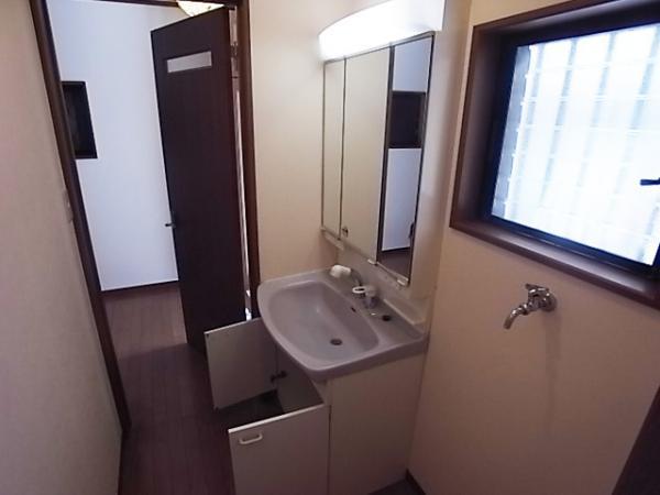 Wash basin, toilet. Use and easy spacious washstand