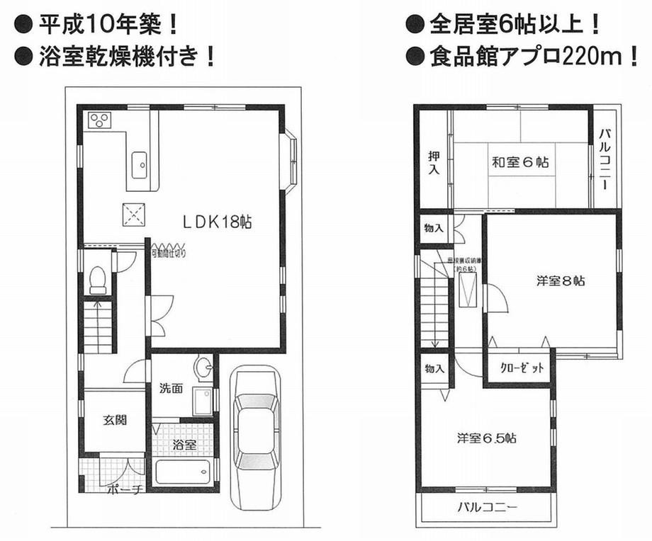 Floor plan. 22,800,000 yen, 3LDK, Land area 73.51 sq m , Building area 88.29 sq m