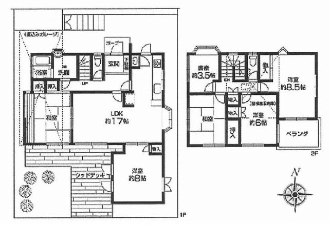 Floor plan. 29,700,000 yen, 6LDK, Land area 163.34 sq m , Building area 110.16 sq m