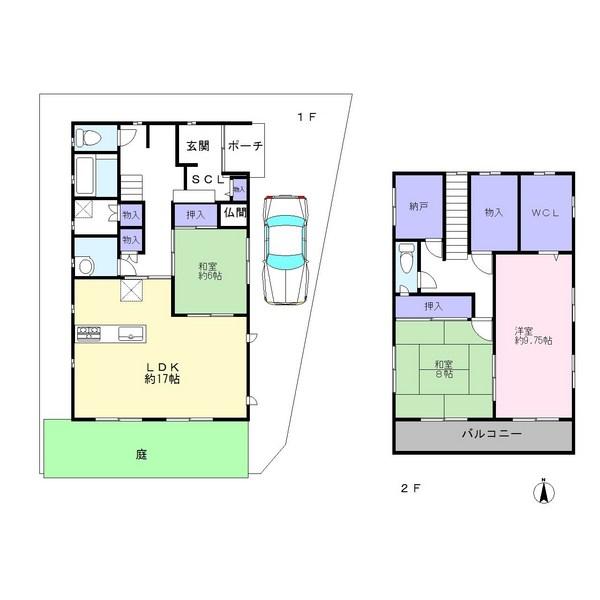 Floor plan. 54,800,000 yen, 3LDK+S, Land area 140 sq m , Building area 120.06 sq m