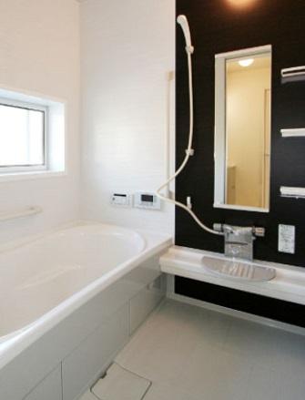 Same specifications photo (bathroom). (Example of construction) Bathroom 1 tsubo or more: wash basin also has convenient shower