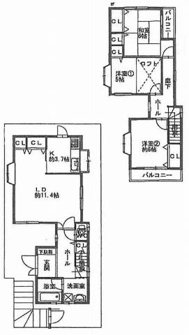 Floor plan. 25,900,000 yen, 3LDK, Land area 104.51 sq m , Building area 89.91 sq m
