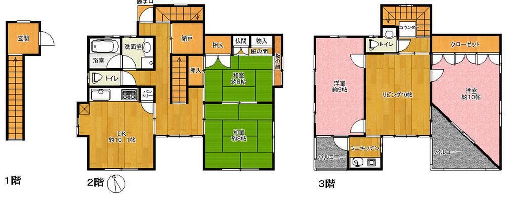 Floor plan. 38,900,000 yen, 4LDK + S (storeroom), Land area 158.11 sq m , Building area 146 sq m