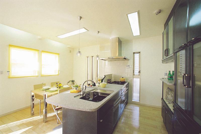 Kitchen. Directing the bright kitchen. (Our enforcement example)