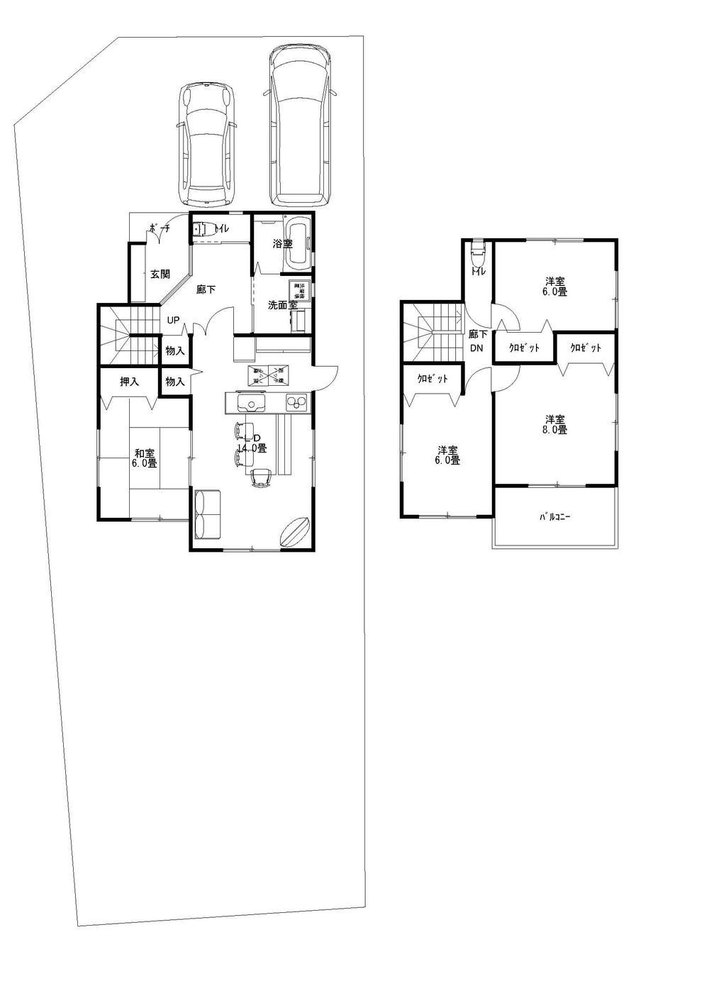 Compartment figure. Land price 21,750,000 yen, Land area 246.2 sq m