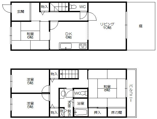 Floor plan. 15.5 million yen, 4LDK, Land area 83.93 sq m , Building area 99.36 sq m