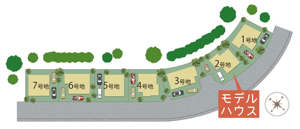 The entire compartment Figure. Carefree land plan facing the southeast