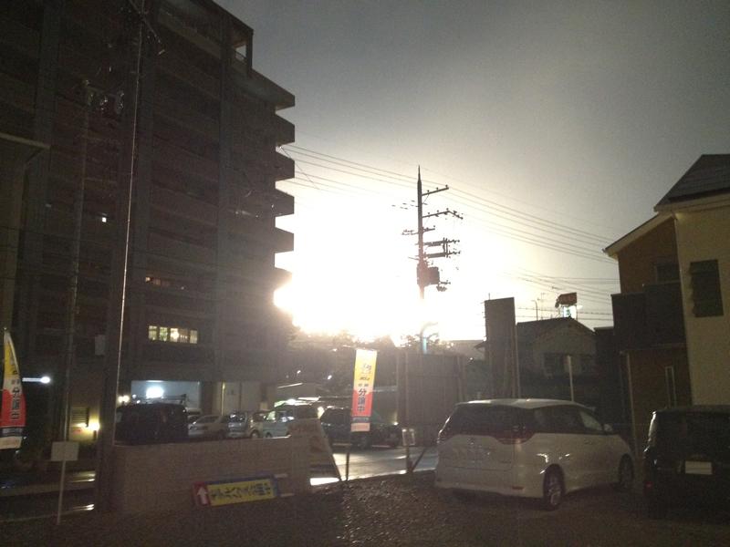 View photos from the dwelling unit. View from the local model house second floor. PL fireworks art (August 2012) shooting