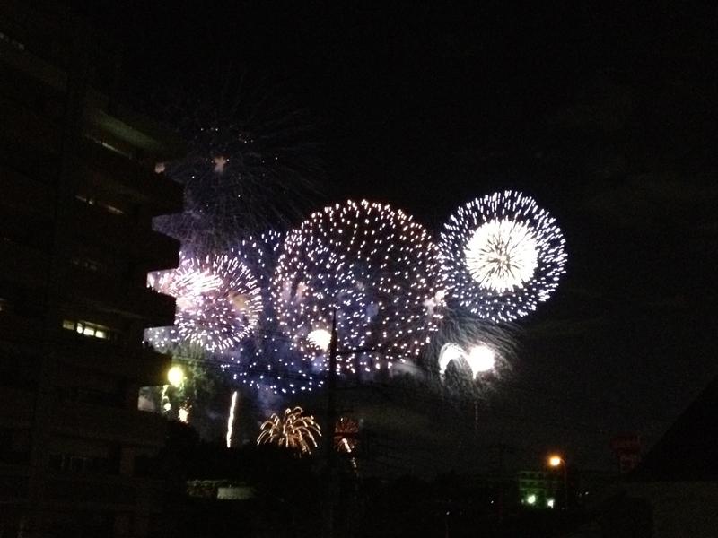 Other. PL fireworks art, 2012 August 1, taken from C No. land model house second floor