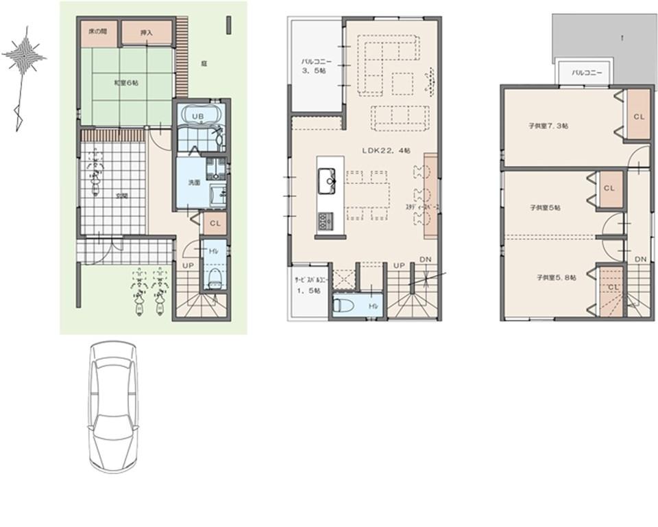 Building plan example (floor plan)