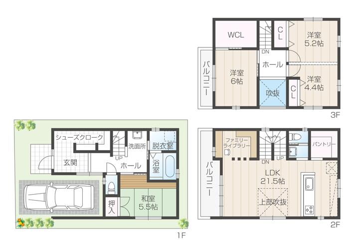 Building plan example (floor plan)