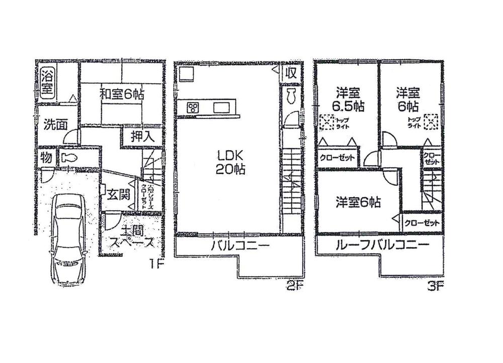 Floor plan. 31,800,000 yen, 4LDK, Land area 76.11 sq m , Building area 116.91 sq m present situation vacant lot Floor plan can be changed.