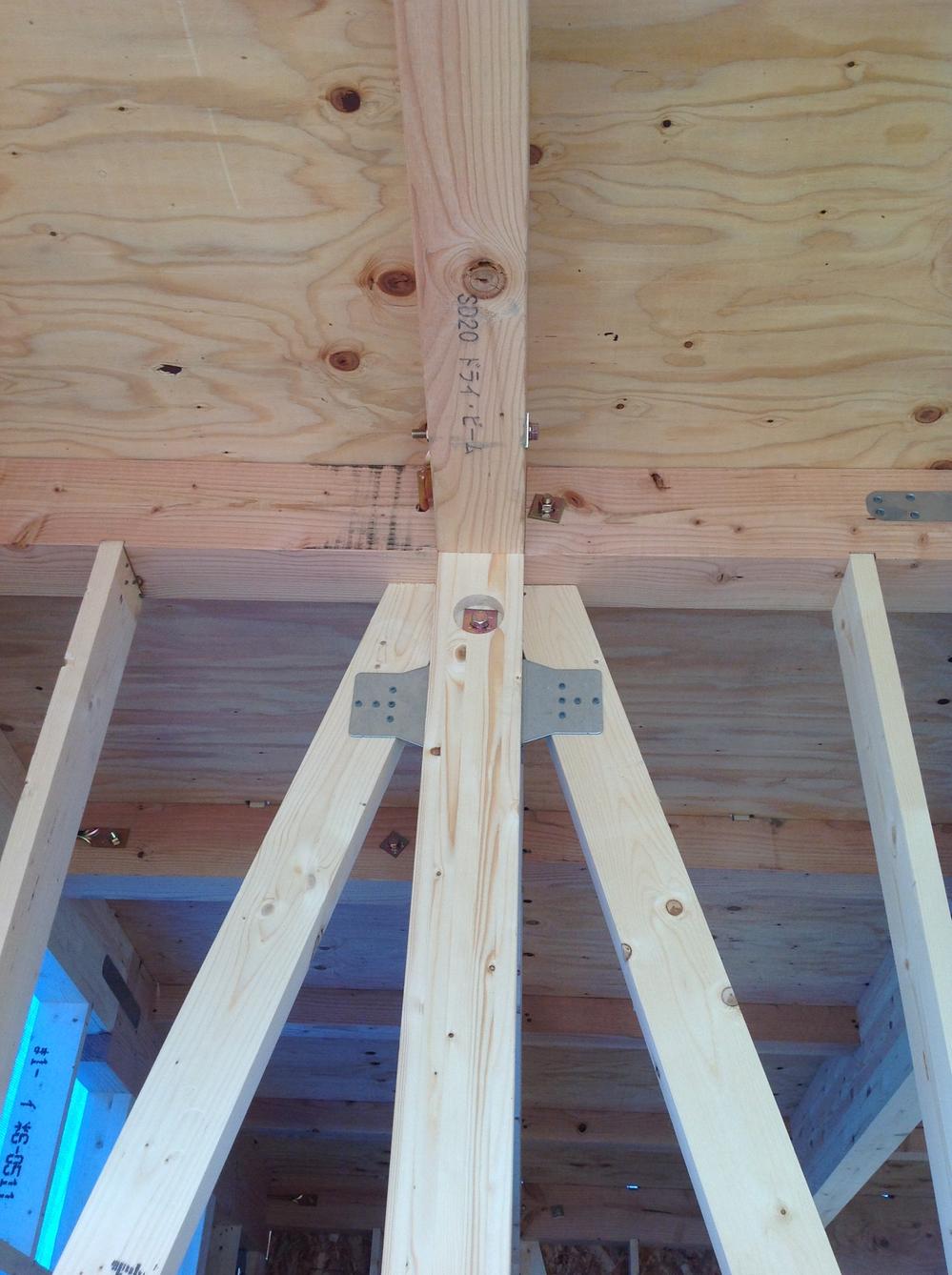 Construction ・ Construction method ・ specification. Structure photo part of the time of completion of framework