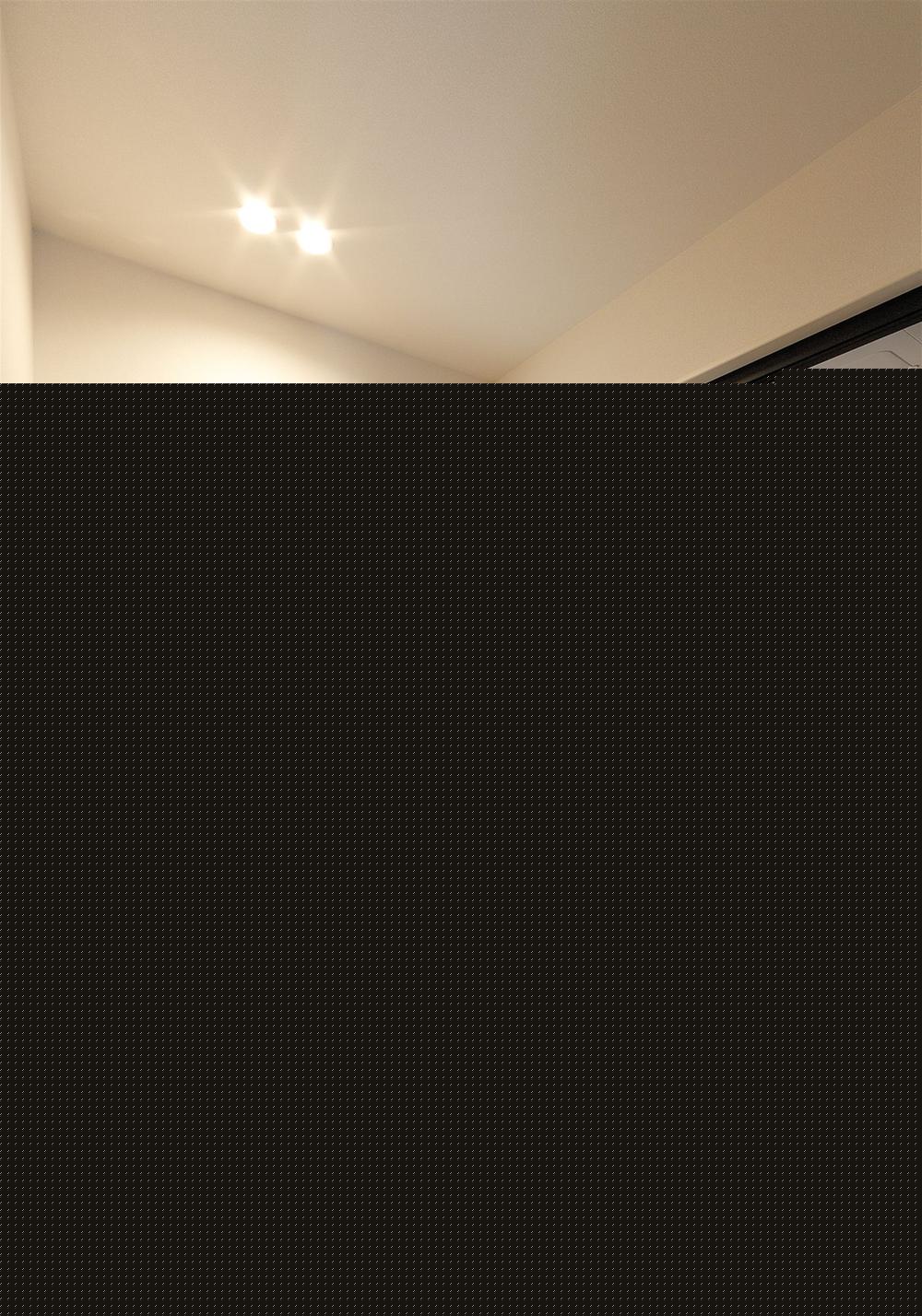 Building plan example (introspection photo).  [Our construction cases] Powder Room is a little spread, Calm space is like a hotel.