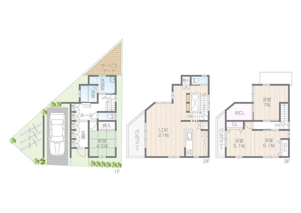 Building plan example (floor plan). 1400m to Hankyu Takarazuka Line Sone Station  [18 mins] Around the station is very convenient many shopping facilities. It is also useful without direct access to "Umeda" station.