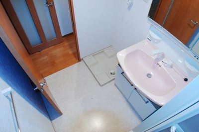 Washroom. Shampoo is a basin dressing room with a dresser.