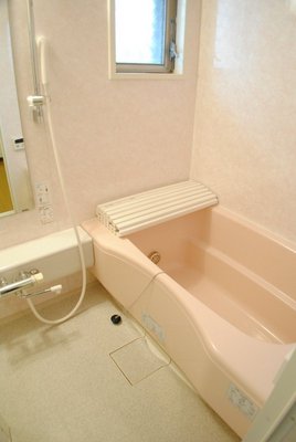 Bath. It has a small window and Reheating function