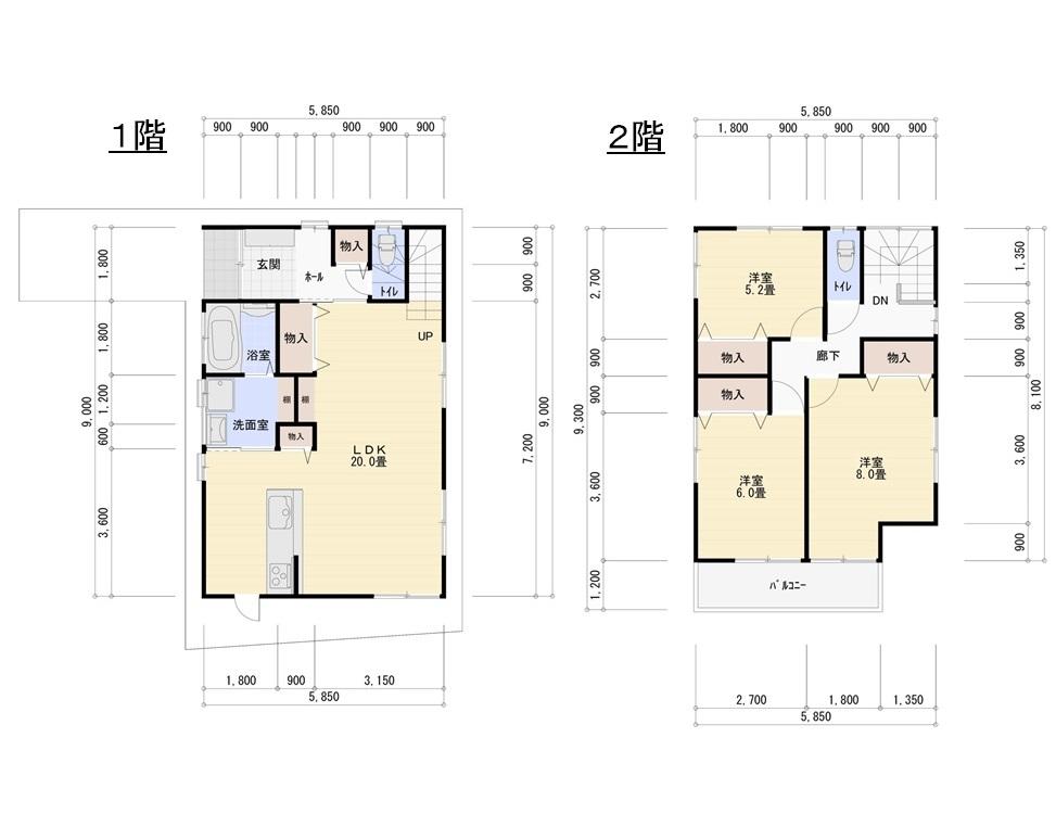 Floor plan. 28.8 million yen, 3LDK, Land area 112.46 sq m , Building area 97.2 sq m