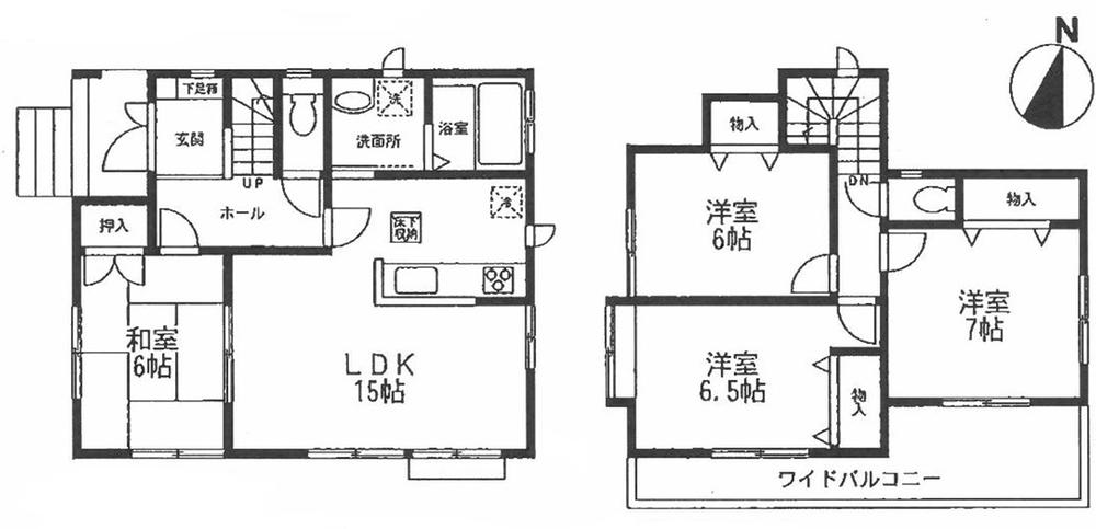 Floor plan. 35,800,000 yen, 4LDK, Land area 110.5 sq m , Building area 96.26 sq m