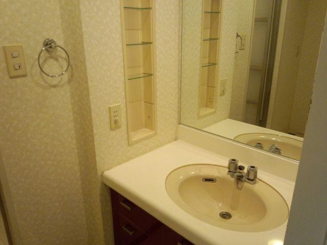 Wash basin, toilet. Indoor shooting