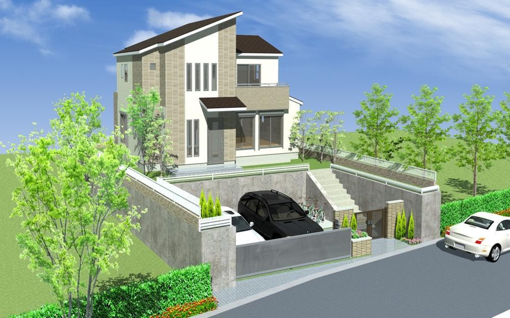 Rendering (appearance).  [House with a garden in the spacious grounds of about 68 square meters] Easy petting naturally, Others are feeling the transitory season, Guests can enjoy a kitchen garden and gardening in parent and child. Freely To tame a pet such as easy to also house unique with garden! (Image Perth)