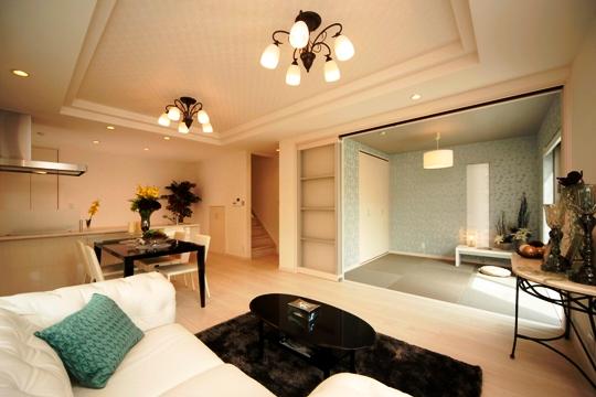 Living. living ・ Dain'in tool is folding up the ceiling of the ceiling height 2.6m. More will produce the ceiling height is spread.