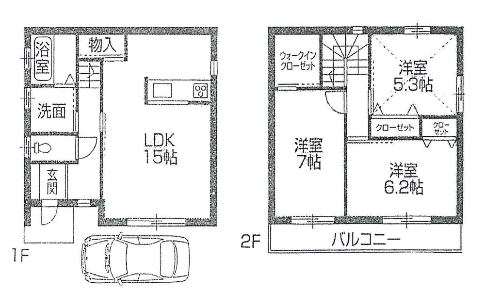 Floor plan. 28.8 million yen, 3LDK, Land area 71.8 sq m , It is a building area of 79.48 sq m newly built single-family. Currently is vacant lot of state. Please contact us first. Detailed explanation from our shop salesman ・ I'll guide you.