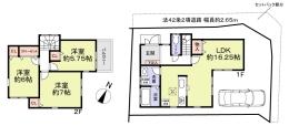 Floor plan. 28,900,000 yen, 3LDK, Land area 90.04 sq m , Building area 82.21 sq m