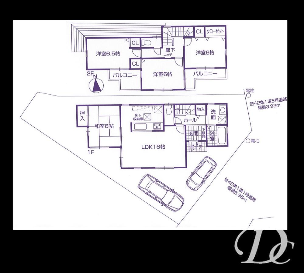 Floor plan. 35,800,000 yen, 4LDK, Land area 125.85 sq m , Building area 95.58 sq m
